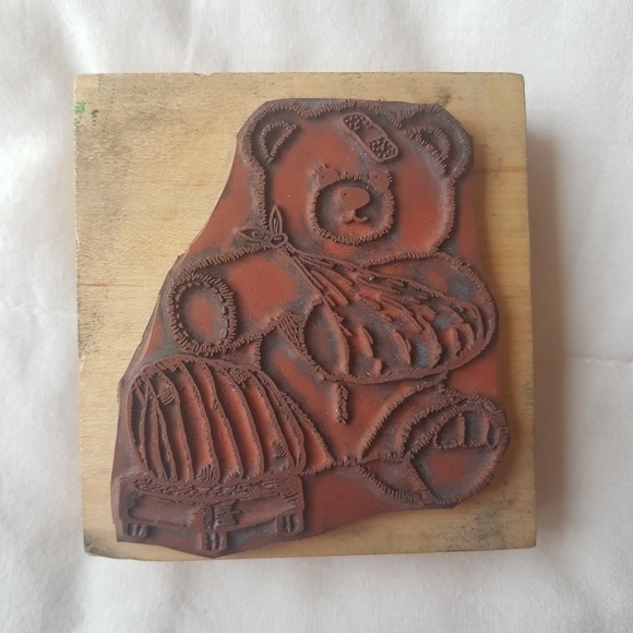 Rubber Teddy Bear Stamp Cards Crafts - Picture 2 of 4